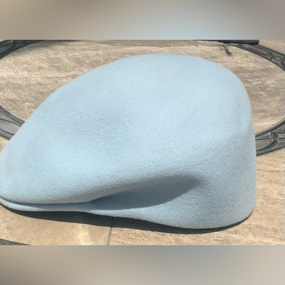 Platania Baby  Blue Beret Hat 100%Wool Made in Italy
